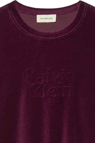 T-shirt en velours - Bordeaux