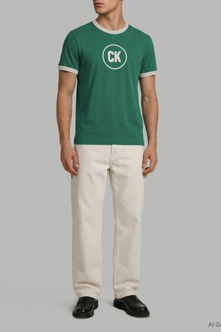 T-shirt relaxed - Vert