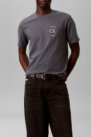 T-shirt relaxed - Gris foncé