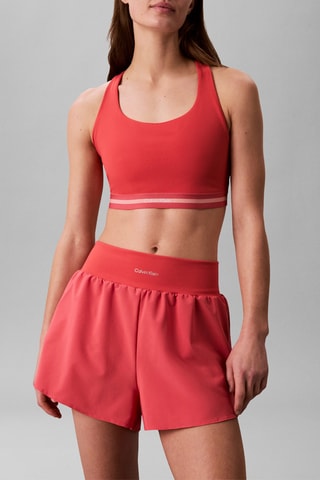 Short 2 en 1 de tiro alto - Rojo