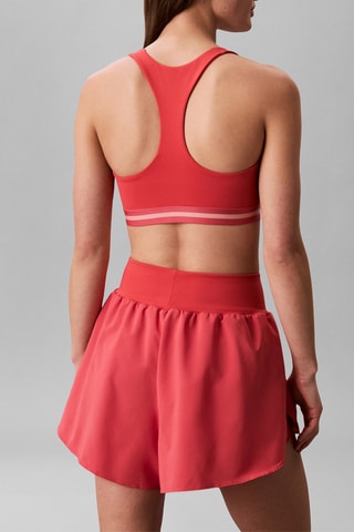 Short 2 en 1 de tiro alto - Rojo