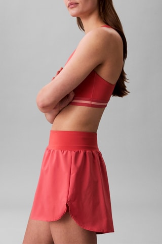 Short 2 en 1 de tiro alto - Rojo
