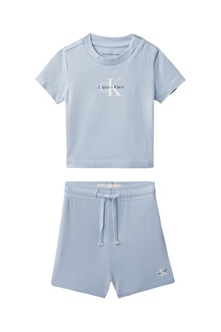 T-shirt et short en coton biologique - Ciel