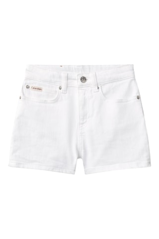 Short relaxed en jean - Blanc