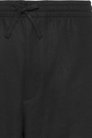 Short en lin - Noir