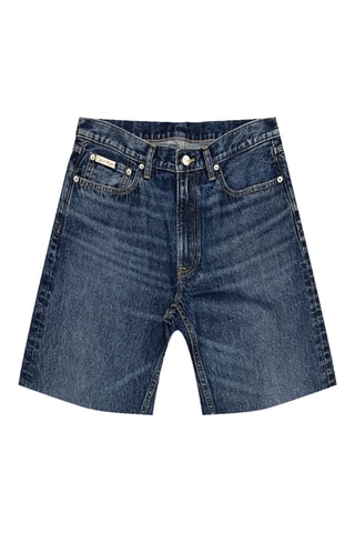 Bermuda relaxed en jean - Bleu marine