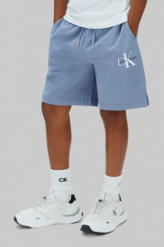 Short relaxed en coton biologique - Ciel