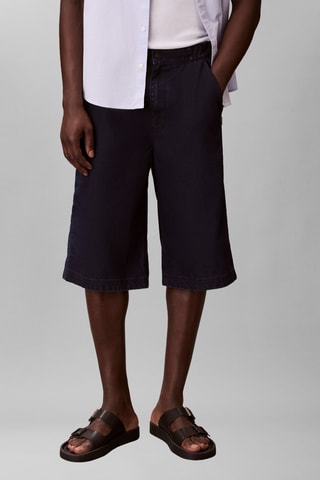 Short regular en jean - Bleu marine