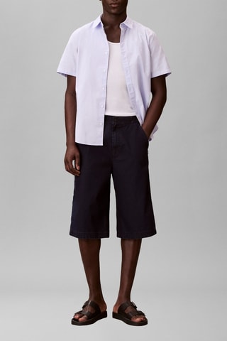 Short regular en jean - Bleu marine