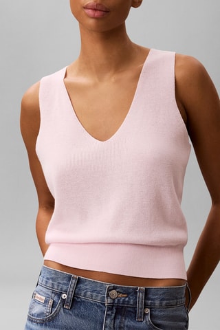 Gilet et top - Rose