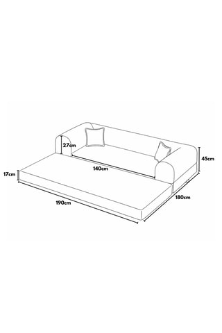 Canapé convertible - Vert - En tissu peluche