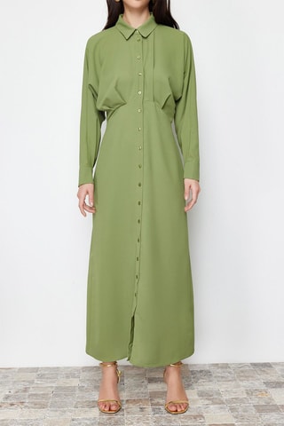 Robe chemise - Vert
