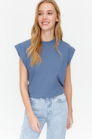 T-shirt - Antracite - Azul