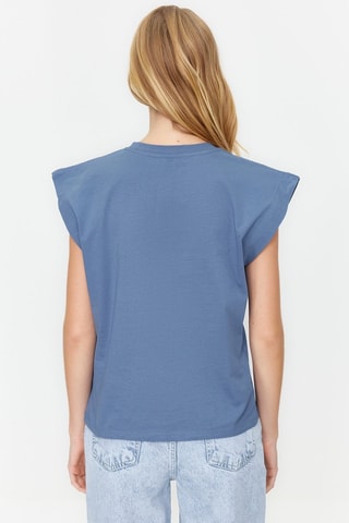 T-shirt - Antracite - Azul