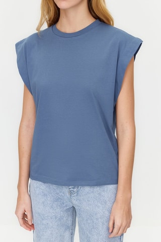 T-shirt - Antracite - Azul
