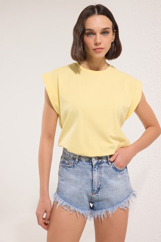 T-shirt - Antracite - Amarelo