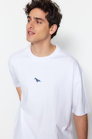 T-shirt oversize - Branco