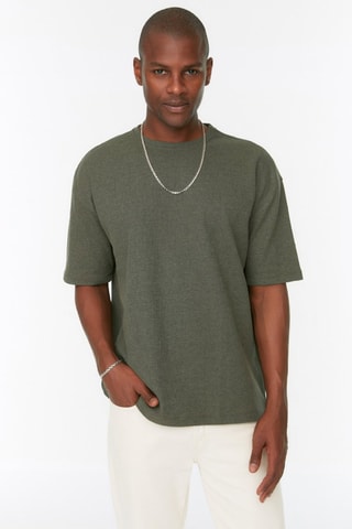 T-shirt oversize - Azul - Verde