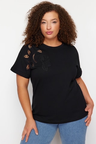 T-shirt regular - Preto - Preto