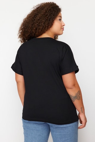 T-shirt regular - Preto - Preto