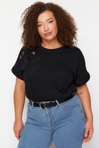 T-shirt regular - Preto - Preto