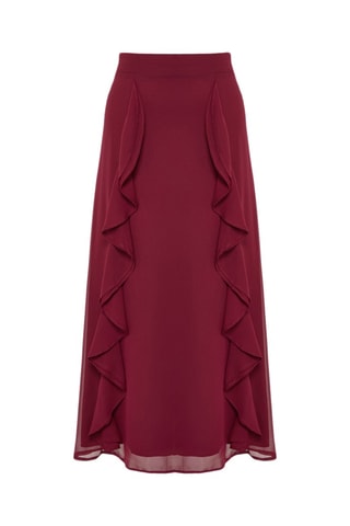 Saia midi - Bordô - Vermelho