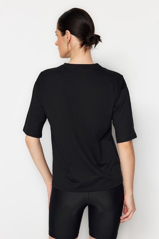 T-shirt oversize relaxed - Preto