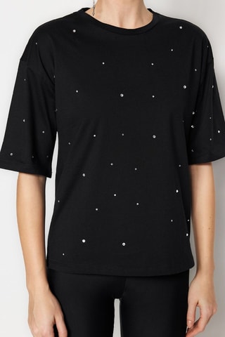 T-shirt oversize relaxed - Preto
