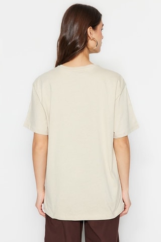 T-shirt oversize - Bege