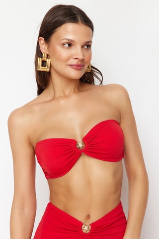 Parte de cima de biquíni - Vermelho - Vermelho