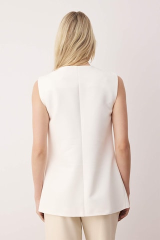 Colete de fato regular - Branco - Branco