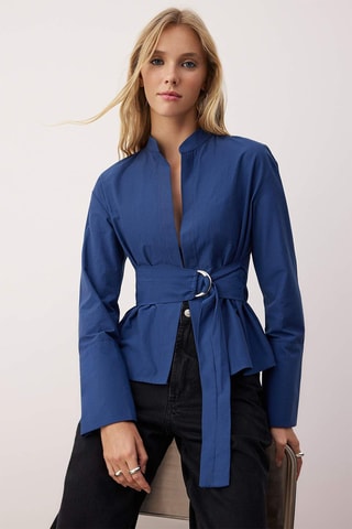 Camisa - Azul - Azul
