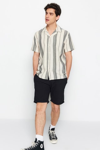 Sobrecamisa Bege e preto - Preto e bege