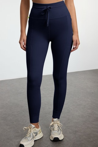 Leggings - Castanho-escuro - Azul