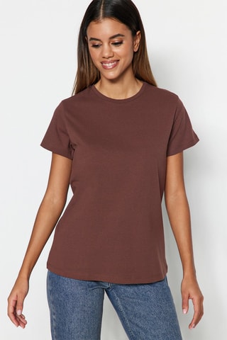 3 t-shirts - Castanho, bege e cru - Bege e castanho