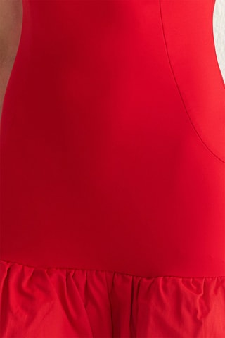 Robe fourreau - Rouge