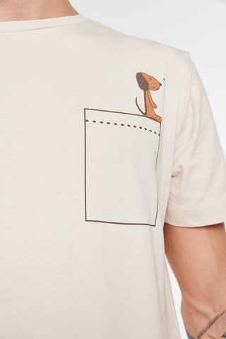 T-shirt e bermudas Bege - Bege