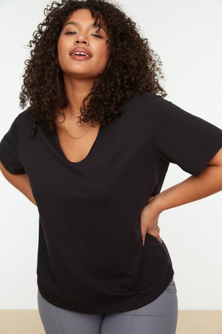 T-shirt regular - Preto - Preto