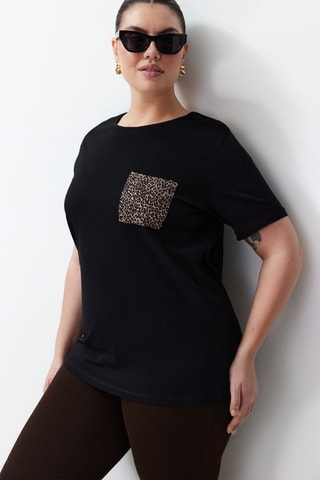 T-shirt oversize - Preto - Preto