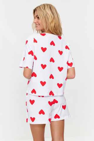 T-shirts e calções Branco e vermelho