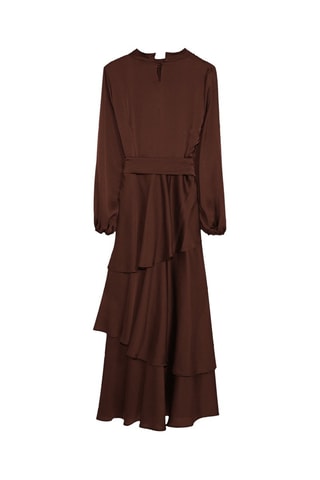 Vestido comprido - Castanho