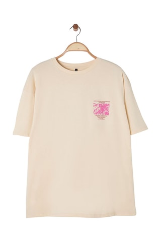 T-shirt oversize - Cinzento