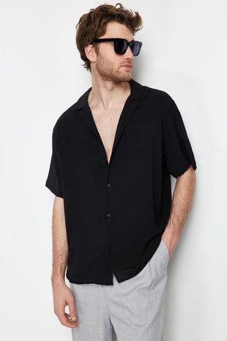 Camisa oversize - Preto - Preto