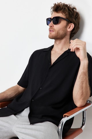Camisa oversize - Preto - Preto