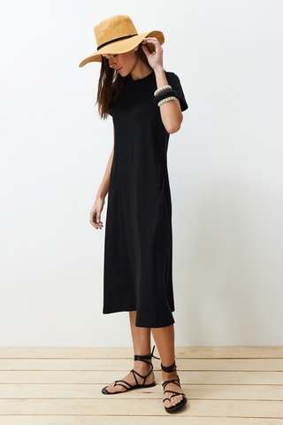 Vestido midi - Preto