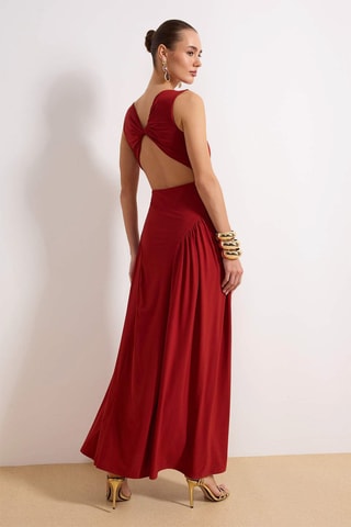 Vestido comprido - Vermelho - Vermelho