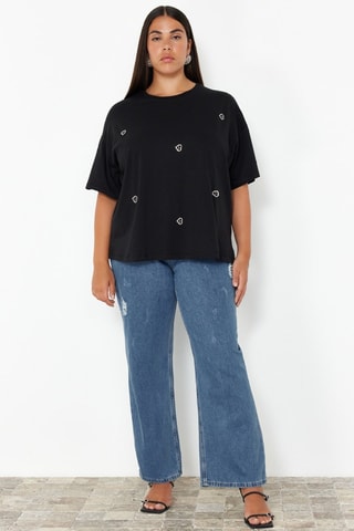 T-shirt oversize - Preto