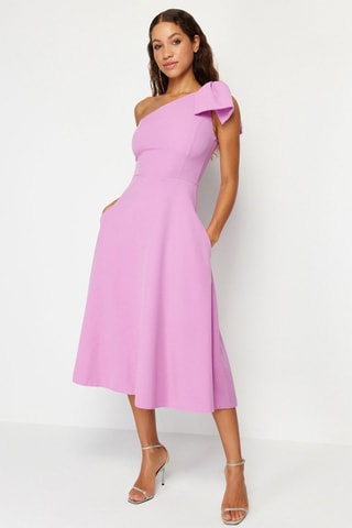Vestido assimétrico - Rosa