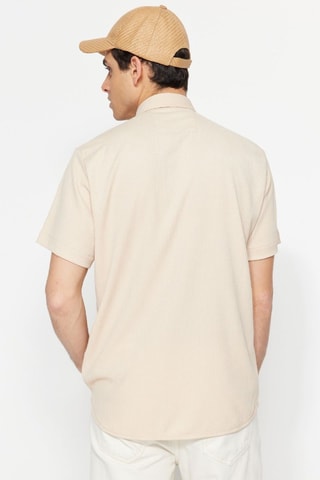 Camisa regular - Bege