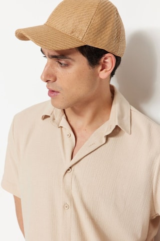 Camisa regular - Bege